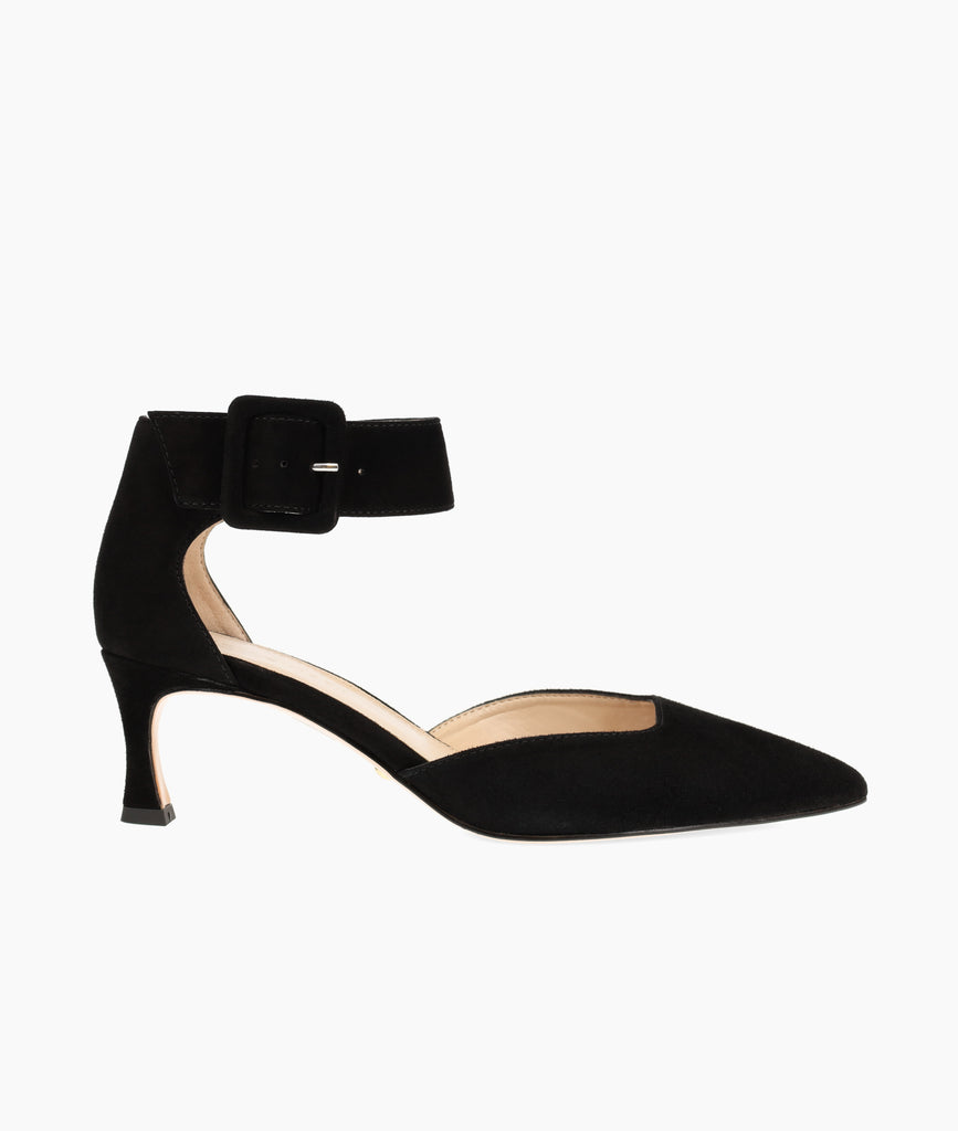 Amazon.com | XYD Women Elegant Open Toe Ankle Strap Block Low Heel Sandals  Rhinestone Strappy Wedding Party Dress Shoes Size 4 Black | Heeled Sandals
